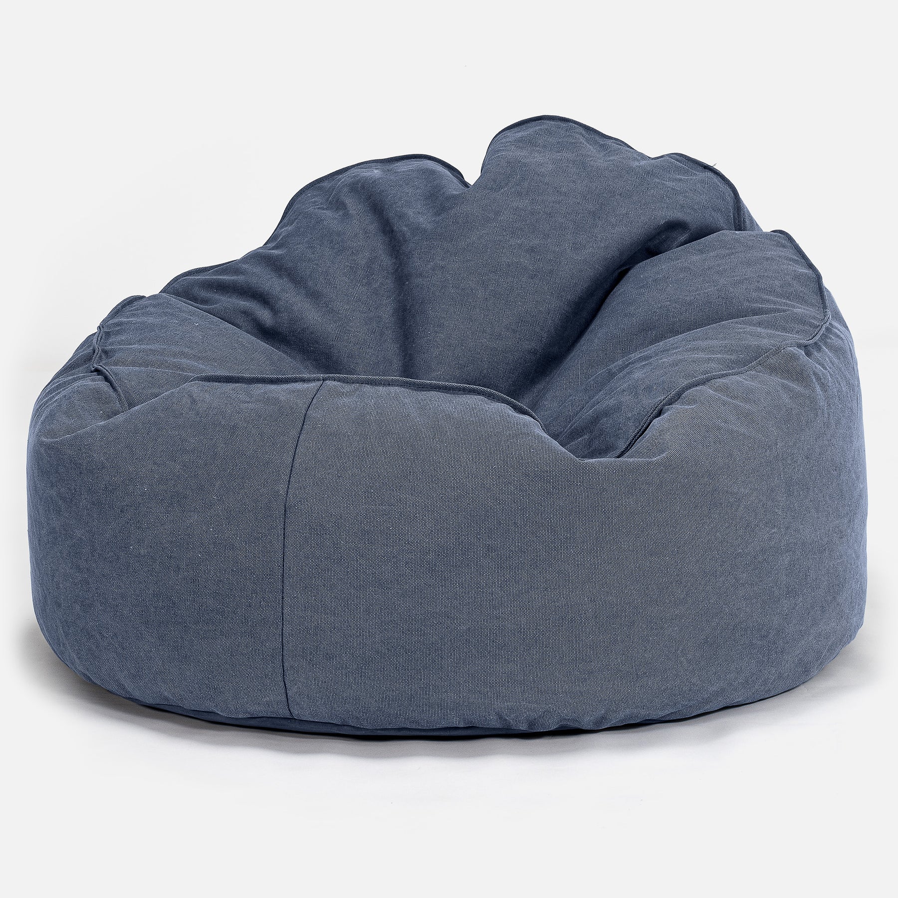 LOUNGE PUG, 'Mini-Mammoet' Zitzak Stoel, Bean Bag, Fauteuil Poef, Interalli Wol Grijs