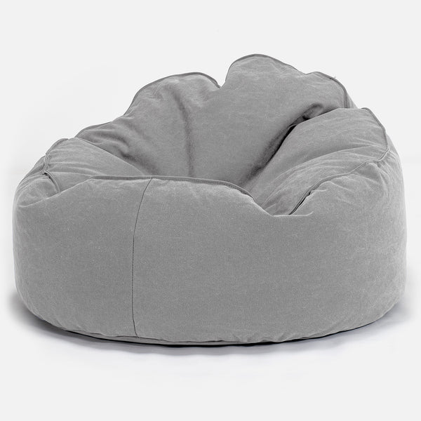 Mini-Mammoet Zitzak - Stonewashed Pewter 01