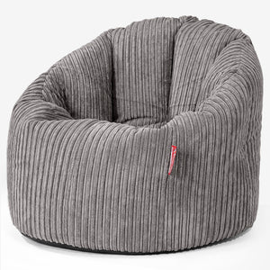 Omhelzing Zitzak Stoel - Corduroy Graphite Grijs