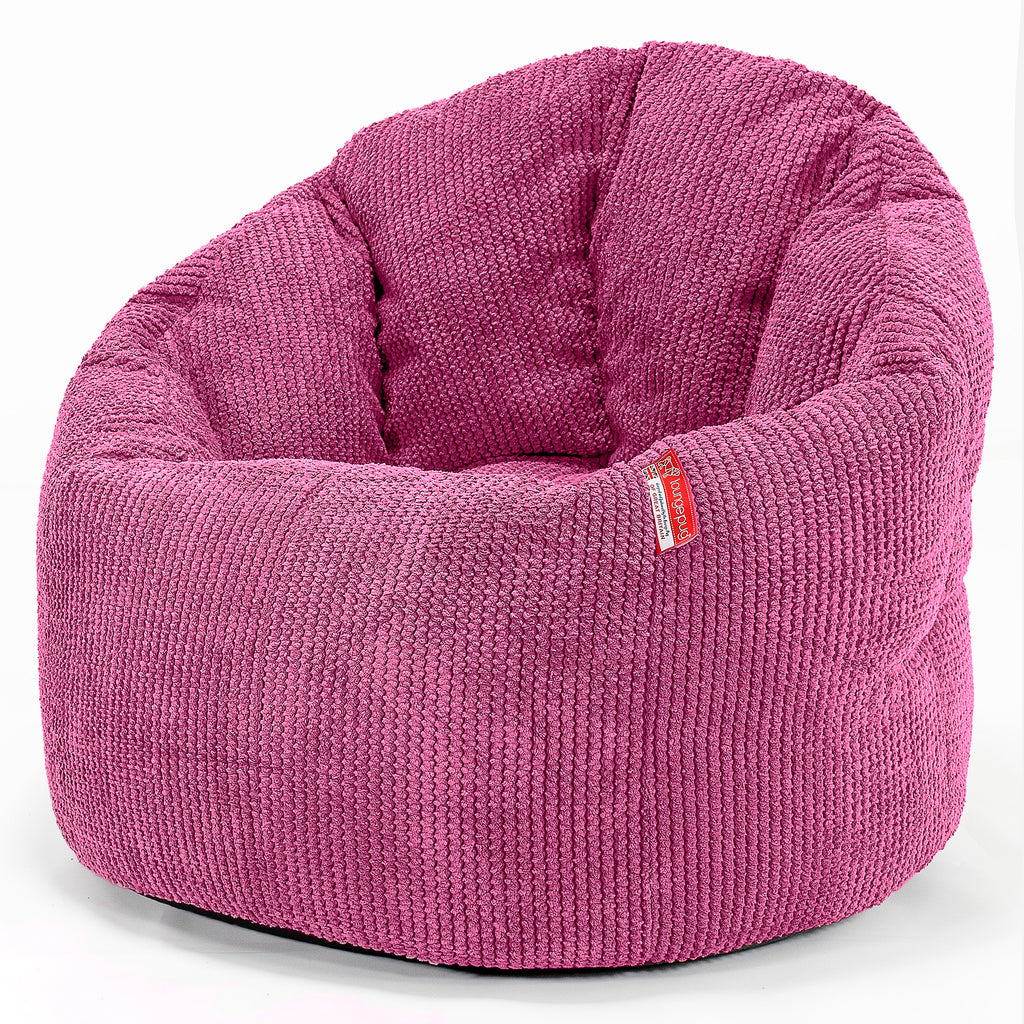 Omhelzing Zitzak Stoel - Pompom Roze 01