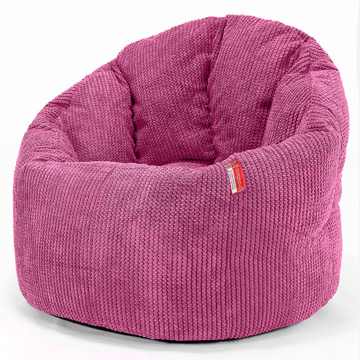 Omhelzing Zitzak Stoel - Pompom Roze 01