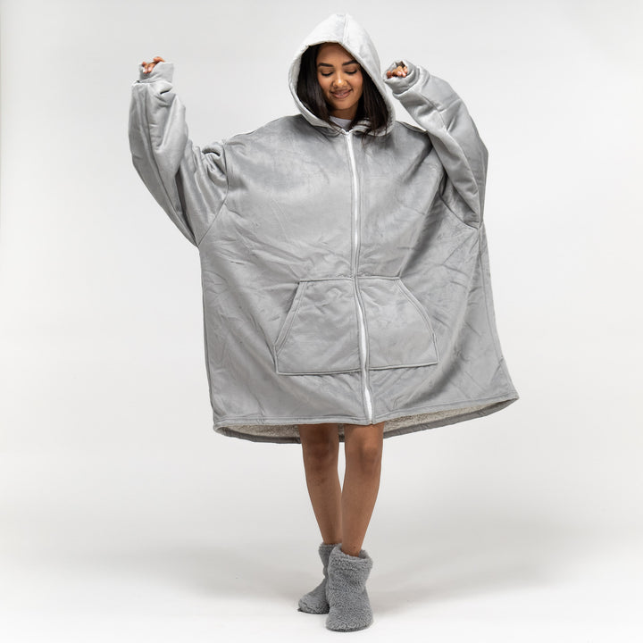 Oversized hoodie met rits 2025