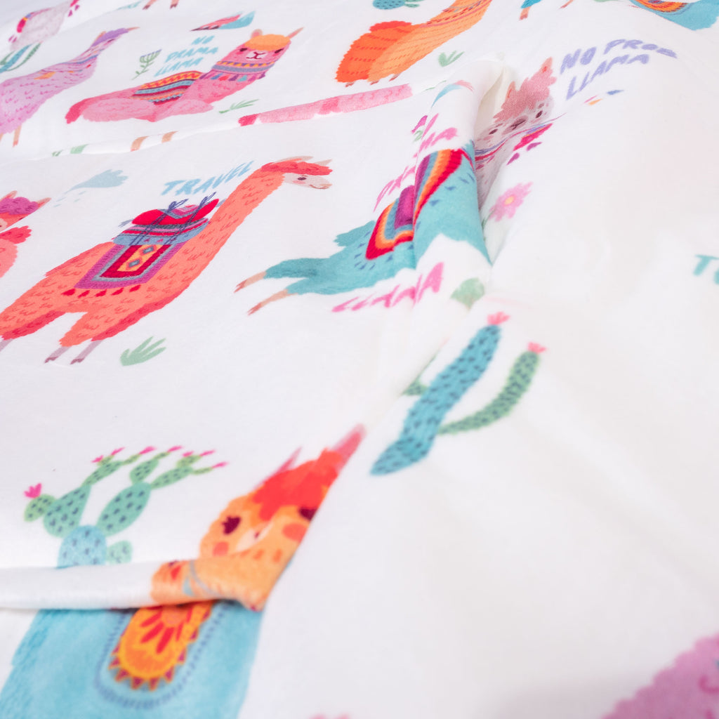 Oversized Hoodie-deken Sweatshirt voor Volwassenen - Minky Lama 06