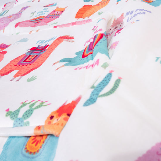 Oversized Hoodie-deken Sweatshirt voor Volwassenen - Minky Lama 06