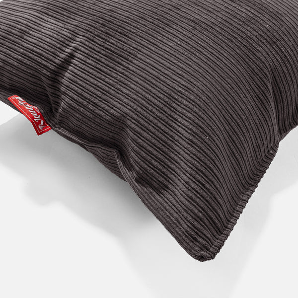 Kussenhoes 47 x 47cm - Ribfluweel Graphite Grijs Fabric Close-up Image