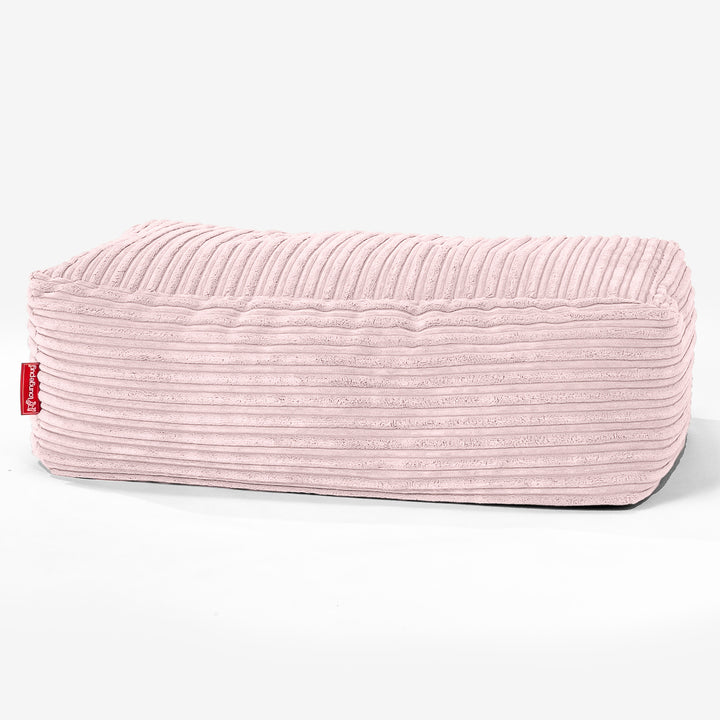 Rechthoekig Voetenbank Poef - Corduroy Blozen Roze 01