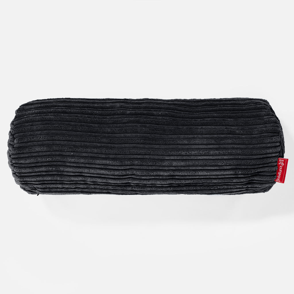 Rolkussen 20 x 55cm - Corduroy Zwart 02