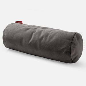 Rolkussenhoes 20 x 55cm - Fluweel Graphite grijs