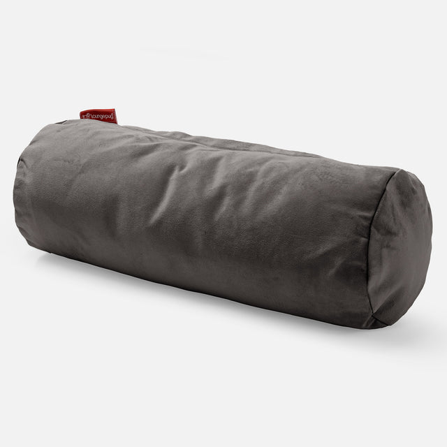 Rolkussen 20 x 55cm - Fluweel Graphite grijs 01