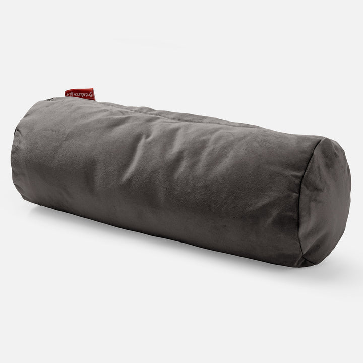 Rolkussen 20 x 55cm - Fluweel Graphite grijs 01