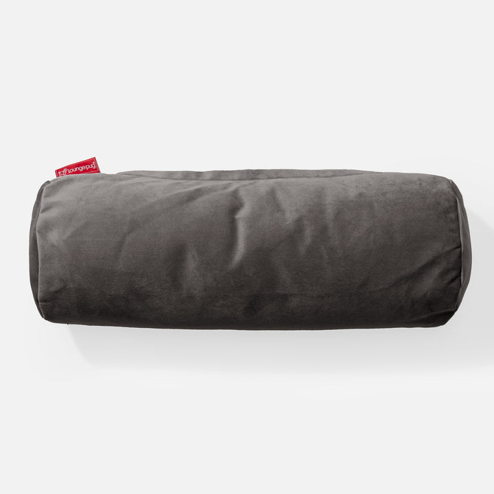 Rolkussen 20 x 55cm - Fluweel Graphite grijs 02