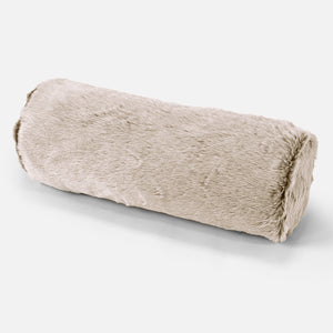 Rolkussenhoes 20 x 55cm - Nepkonijnenbont Goudbruin