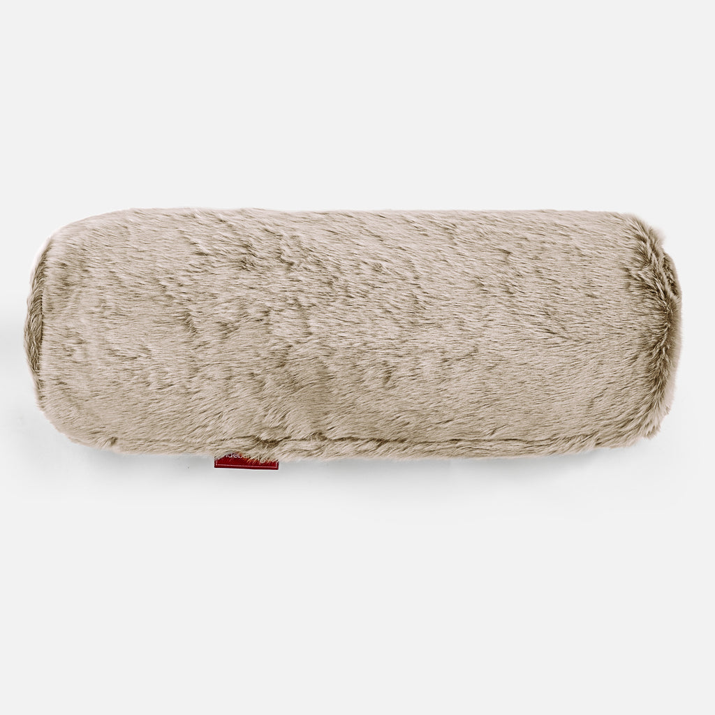 Rolkussen 20 x 55cm - Nepkonijnenbont Goudbruin 02
