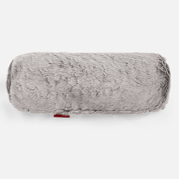 Rolkussen 20 x 55cm - Nepkonijnenbont Lichtgrijs 01