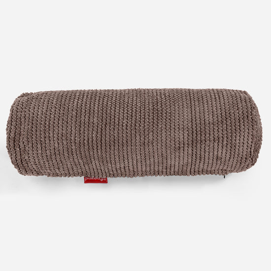 Rolkussen 20 x 55cm - Pompom Chocolade 02