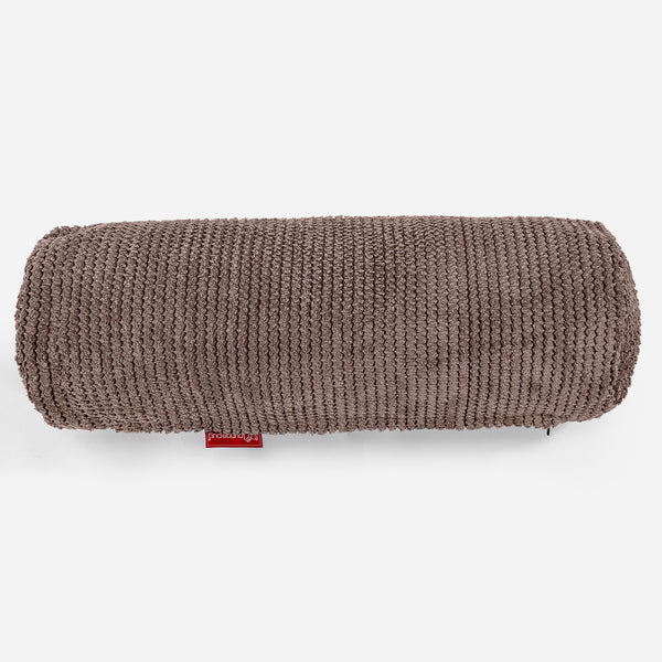Rolkussen 20 x 55cm - Pompom Chocolade 01