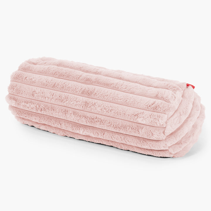 Rolkussenhoes 20 x 55cm - Ultra Pluche Corduroy Stoffig Roze 01
