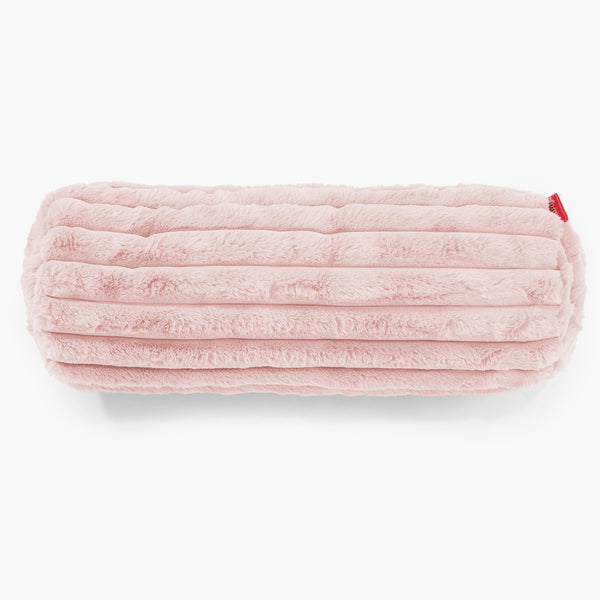 Rolkussenhoes 20 x 55cm - Ultra Pluche Corduroy Stoffig Roze 01