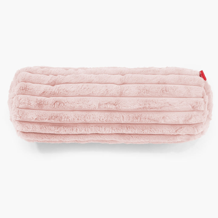 Rolkussenhoes 20 x 55cm - Ultra Pluche Corduroy Stoffig Roze 02