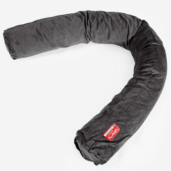 Rolkussen XL - Wafelstof Graphite Grijs 01