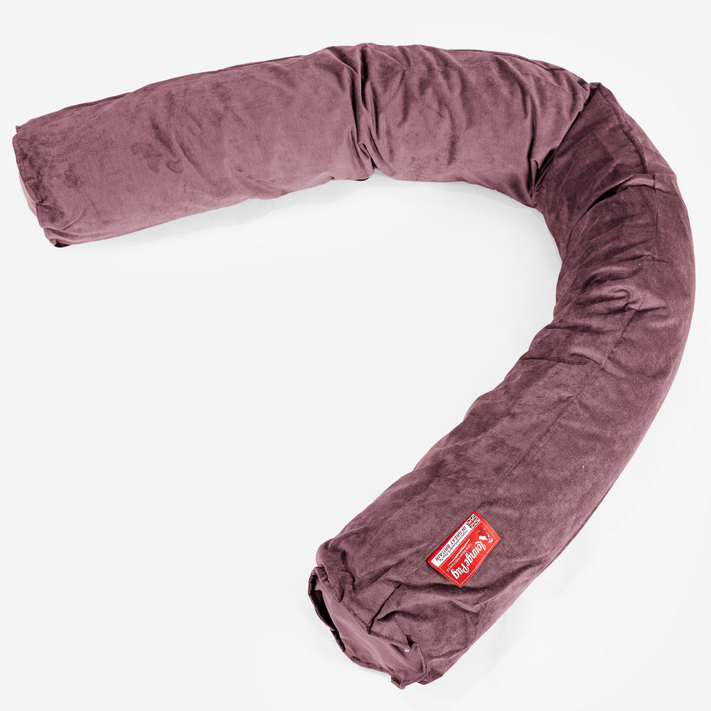 Rolkussen, CloudSac Vezel-latex Vlokvulling - Wafelstof Lila 01