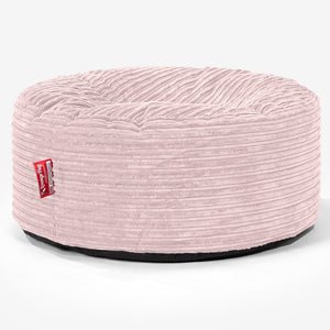 Ronde Poef - Corduroy Blozen Roze