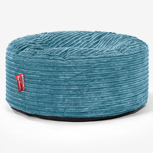 Ronde Poef - Corduroy Petrol