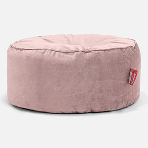Ronde Poef - Fluweel Roze