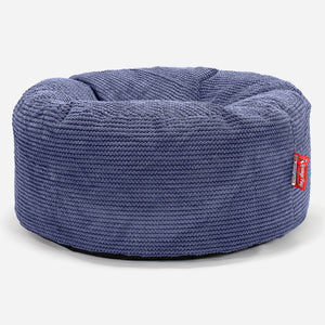 Lounge Pug Poef Zitzak van Corduroy, Kleine Voetenbank, Graphite Grijs, Voetsteun voor Woonkamer Lounge Pug Poef Zitzak van Corduroy, Kleine Voetenbank, Graphite Grijs, Voetsteun voor Woonkamer
