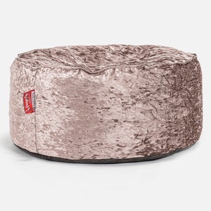 Ronde Poef - Vintage Fluwelen Truffle