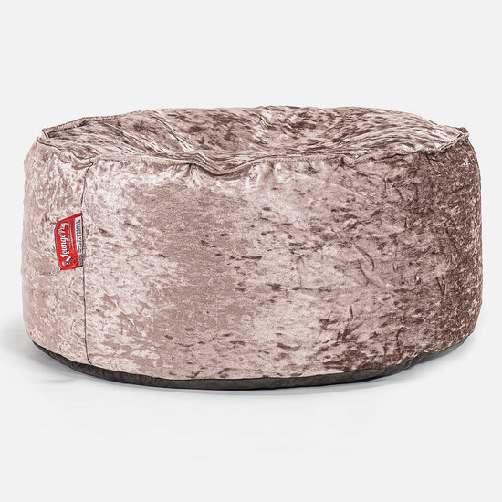 Ronde Poef - Vintage Fluwelen Truffle 01