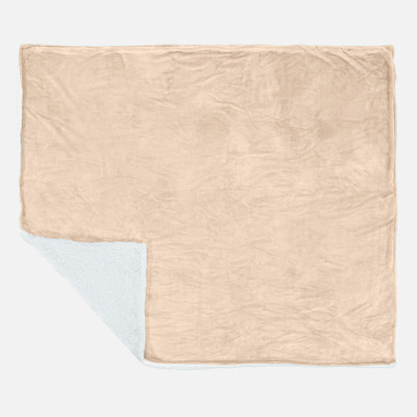 Sherpa-deken - Fleece Crème 02