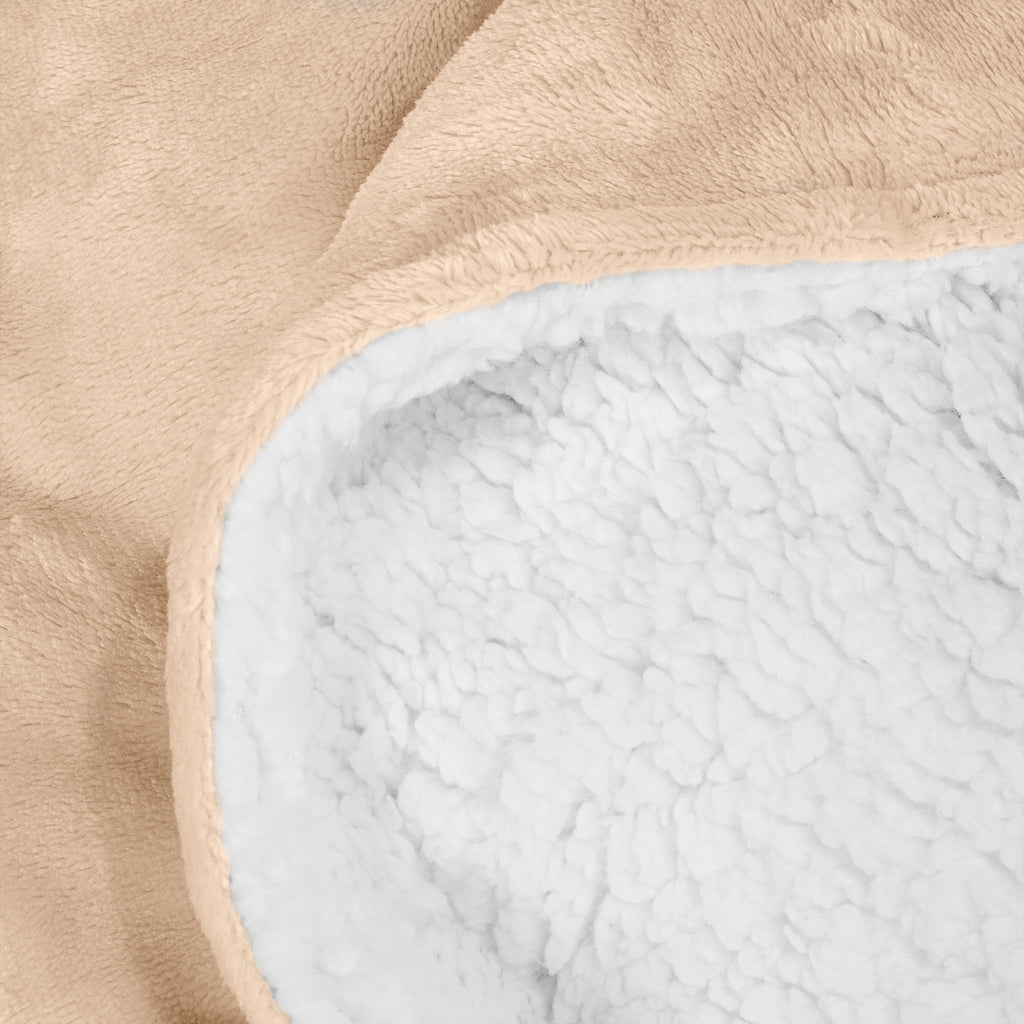 Sherpa-deken - Fleece Crème 04