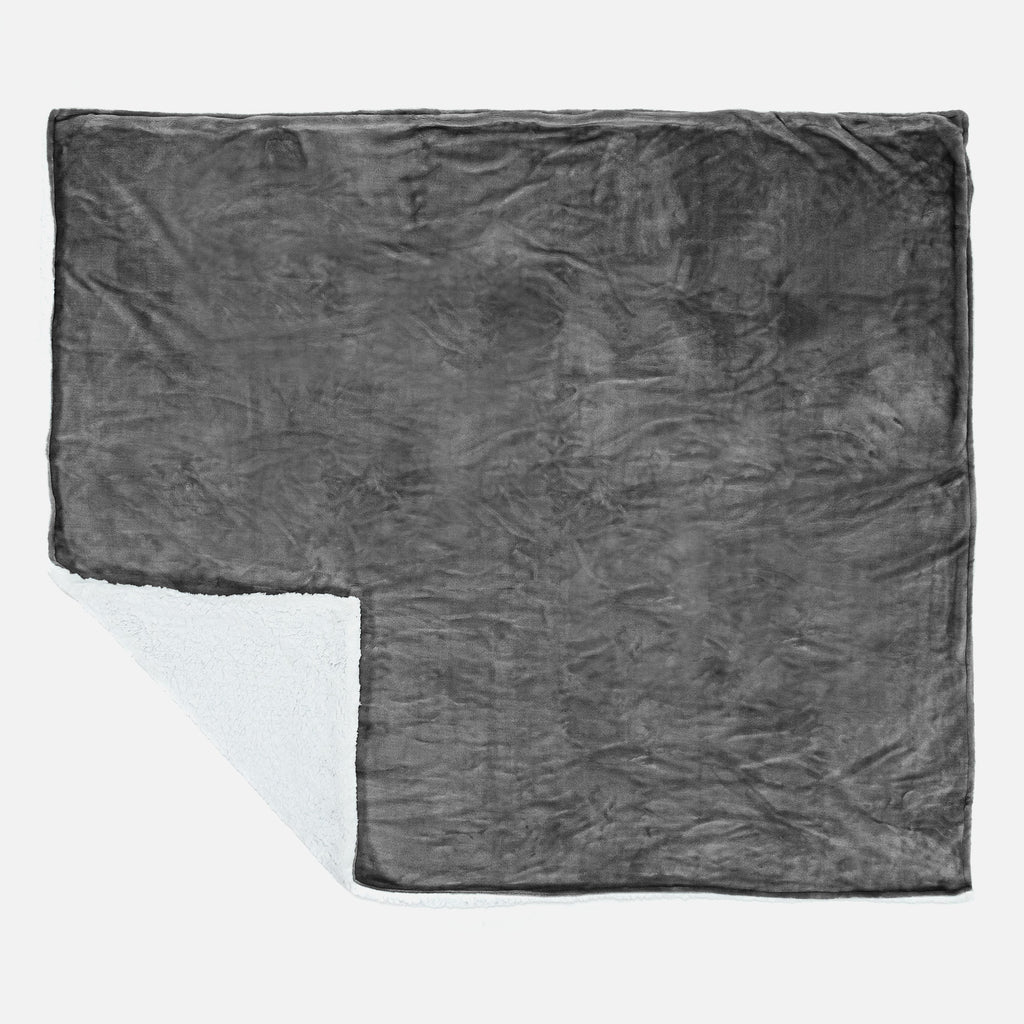 Sherpa-deken - Fleece Grijs 03