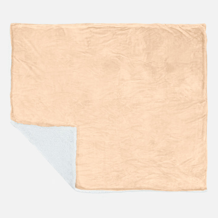 Sherpa-deken - Fleece Blond Mink 03