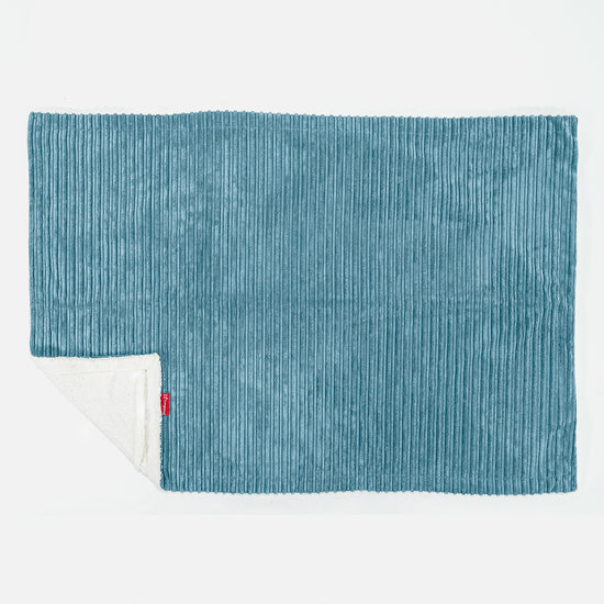 Sherpa-sprei / Deken - Corduroy Petrol 03
