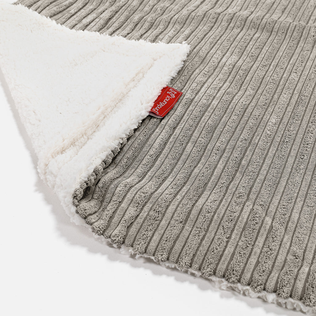 Sherpa-sprei / Deken - Corduroy Mink 02