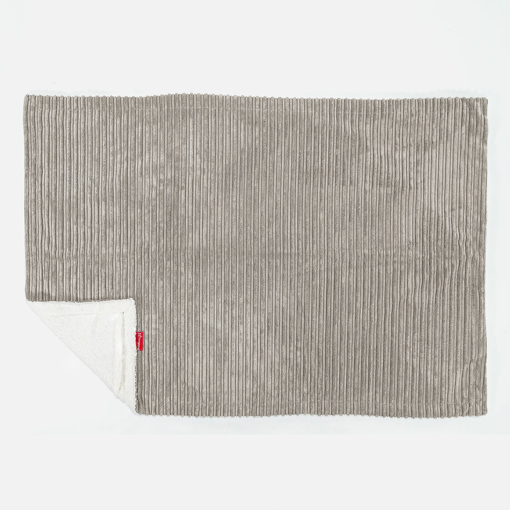 Sherpa-sprei / Deken - Corduroy Mink 03