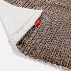 Sherpa-sprei / Deken - Corduroy Mocha Bruin