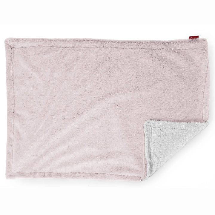 Sherpa-sprei / Deken - Nepkonijnenbont Stoffig Roze 03