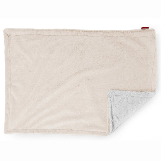 Sherpa-sprei / Deken - Nepkonijnenbont Wit 03