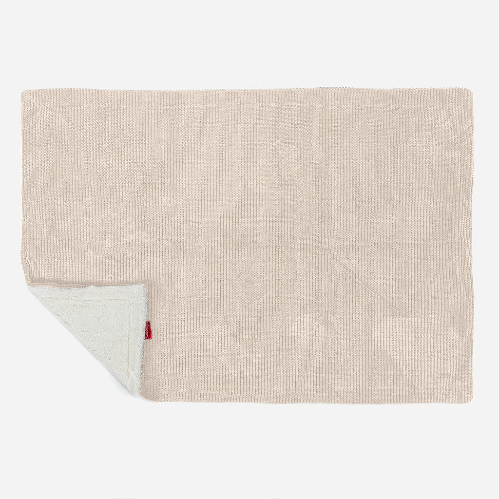 Sherpa-sprei / Deken - Pompom Crème 03