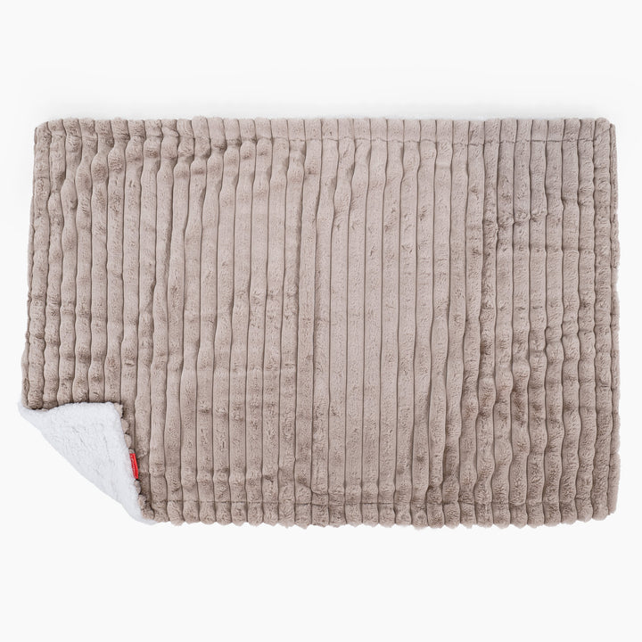 Sherpa-sprei / Deken - Ultra Pluche Corduroy Mink 03