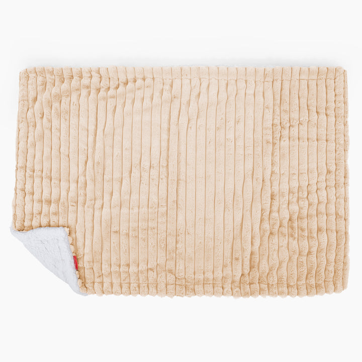 Sherpa-sprei / Deken - Ultra Pluche Corduroy Perzik 03