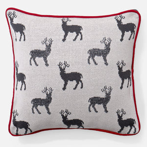 Kussenhoes 47 x 47cm - Gebreid Stag