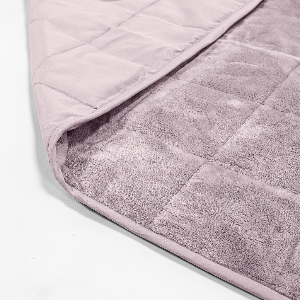 Verzwaarde Deken voor Kinder - Flanellen Fleece Bleekroze 02