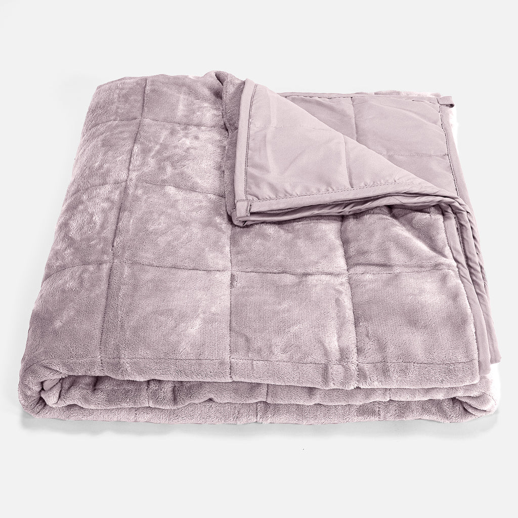 Verzwaarde Deken voor Volwassenen - Flanellen Fleece Bleekroze 01