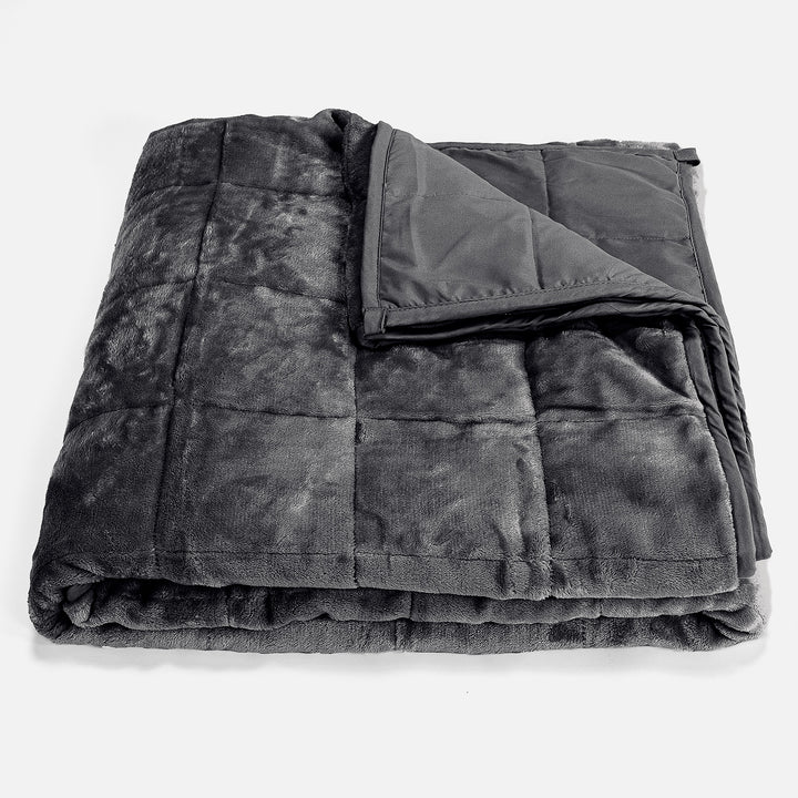 Verzwaarde Deken voor Volwassenen - Flanellen Fleece Grijs 01