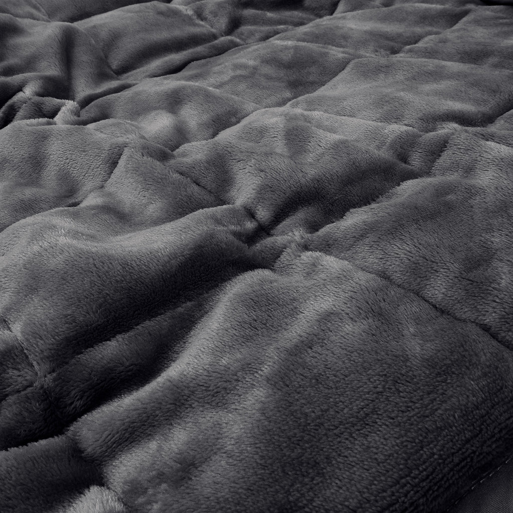 Verzwaarde Deken voor Volwassenen - Flanellen Fleece Grijs 04