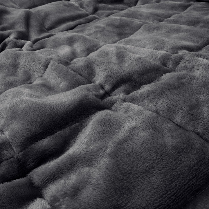 Verzwaarde Deken voor Volwassenen - Flanellen Fleece Grijs 04
